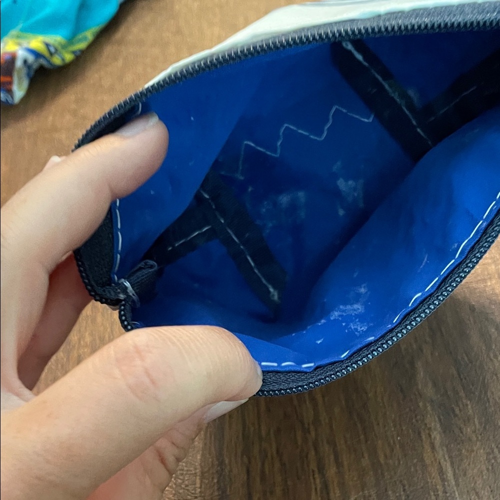 Blue Wave Patterned Pouch - Picture 2 of 2